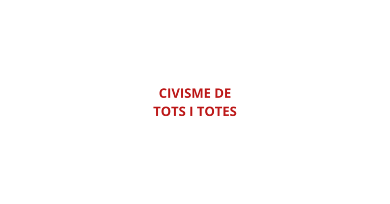 Civisme de tots i totes