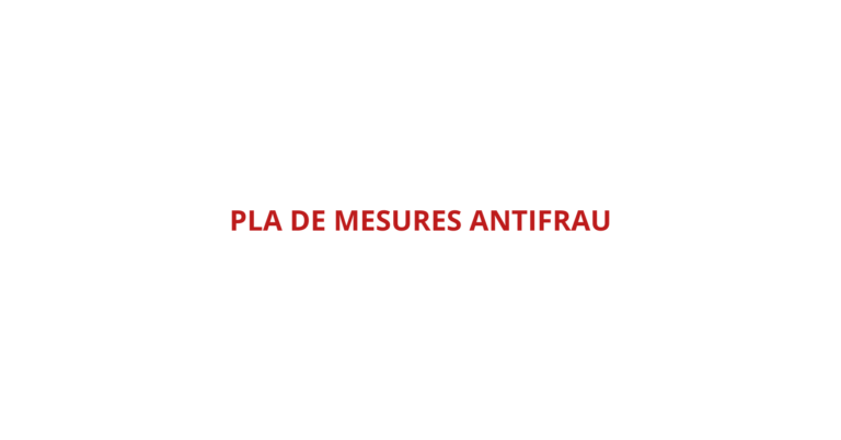 Pla de mesures Antifrau