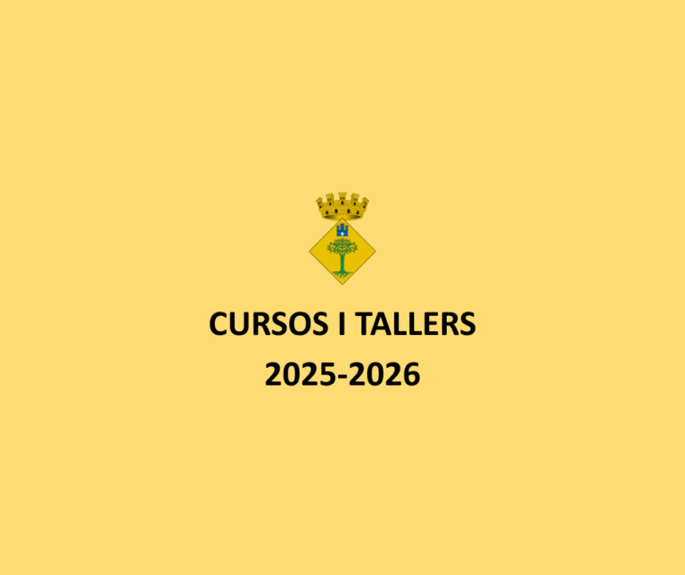 Cursos i tallers 2025-2026
