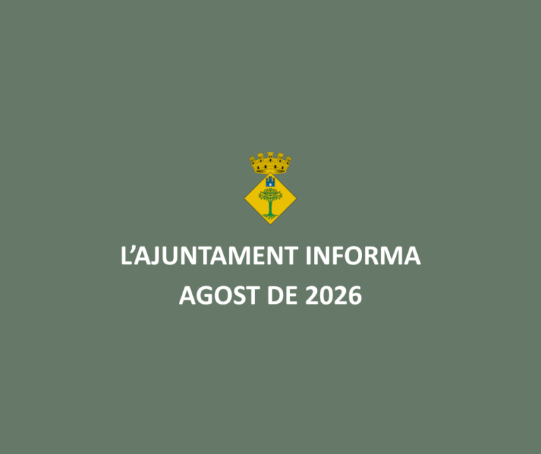 Circular informativa agost 2026